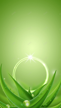 蘆薈補(bǔ)水產(chǎn)品綠色植物高清素材 產(chǎn)品 星光.